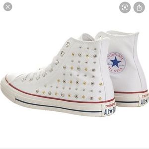 black studded converse high tops